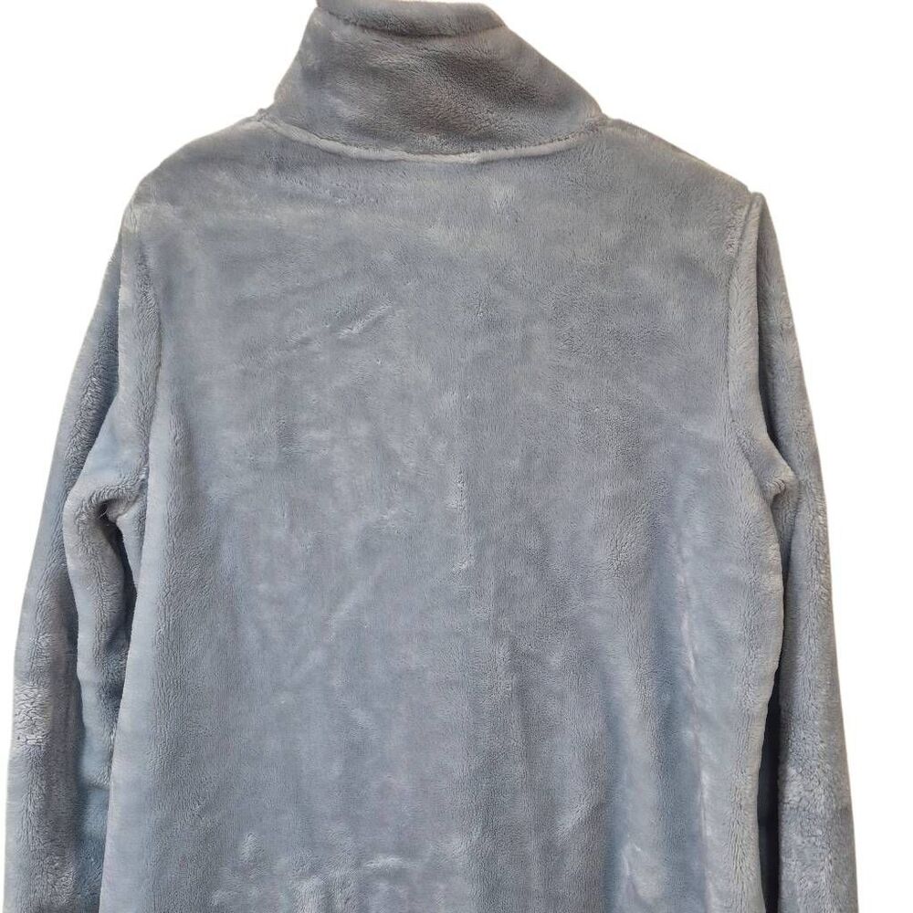 32 Degrees Heat Plush Faux Fur Full Zip Jacket Women Size L Blue Gray EUC - Picture 9 of 11